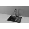 Смеситель для кухни GRANULA GR-8173 шварц с выдвижным изливом 8173 SHBAPC